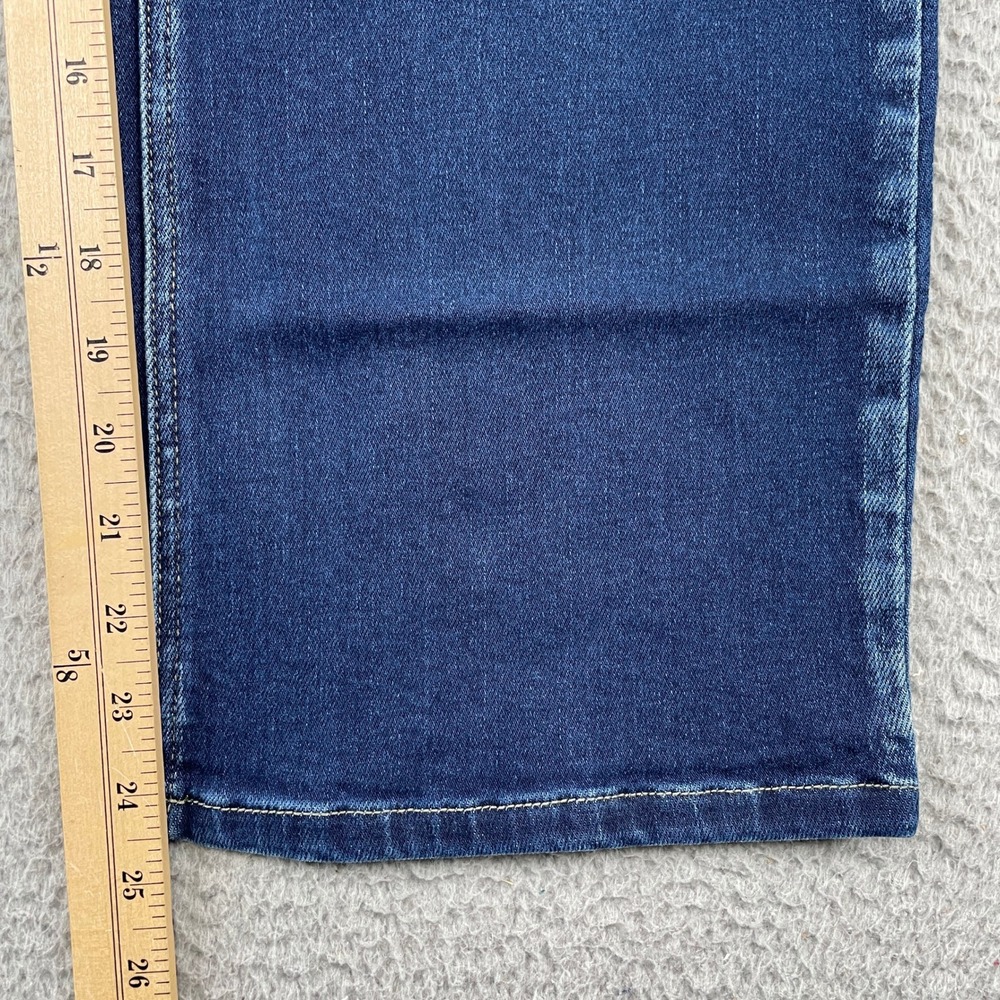 KanCan Jeans Women 29 Blue KC7330D-SF Wide Leg High Rise Dark Wash Denim Stretch - Picture 5 of 9